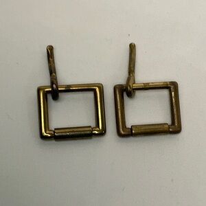 Louis Vuitton Hardware Brass Square Buckles (2) Set